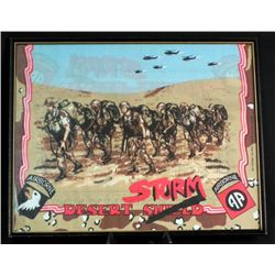 Framed Desert Storm Handkerchief