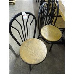 9 Metal w/Oak Seat Parlor Chairs - 9 Times the Money