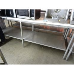 8' S/S & Cut Top Table