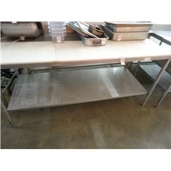 6' S/S Cut Top Table