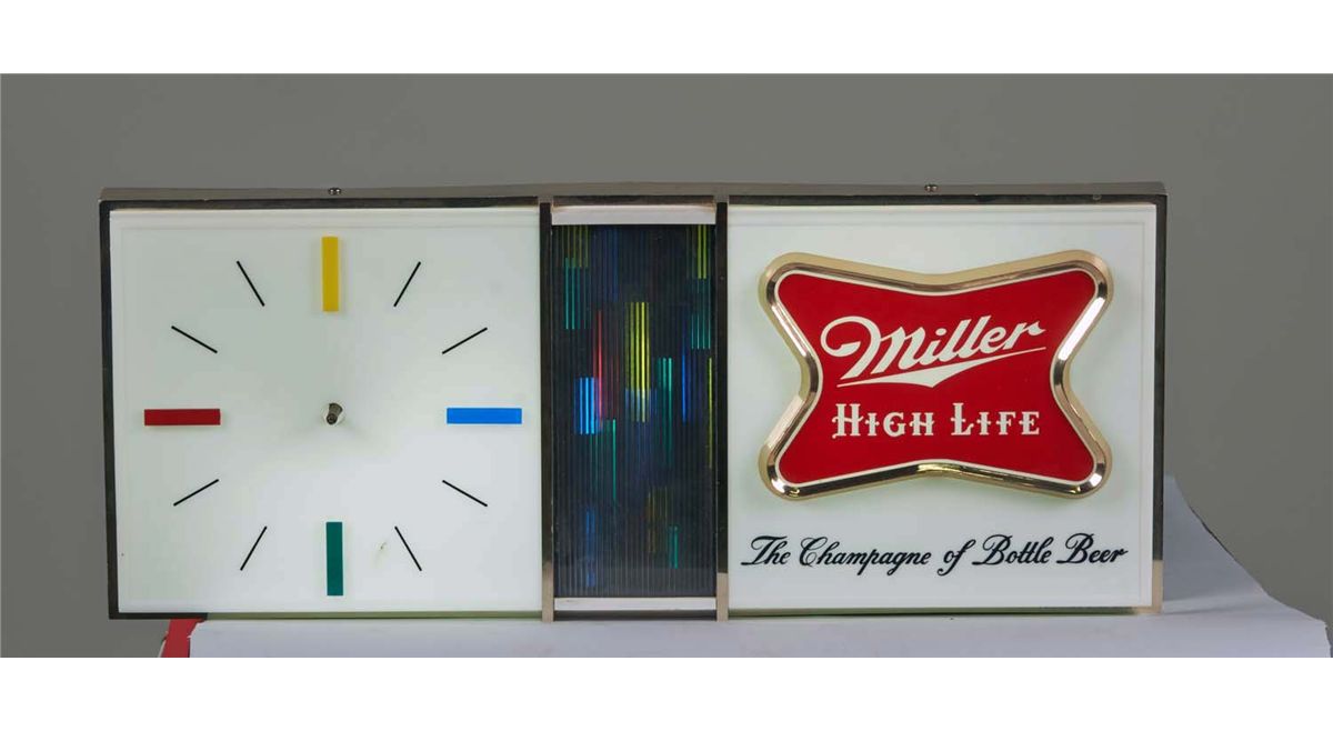 Miller High Life Plastic LightUp Ad Wall Clock