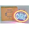 Image 1 : Olympia Beer "Oly" Neon Sign In Original Box