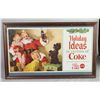 Image 1 : Large Coca Cola Christmas Paper Advertising Sign