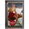 Image 1 : Tall Coca Cola Cardboard Litho Advertising Sign