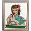 Image 1 : Coca Cola Die-Cut Cardboard Advertising Sign