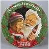 Image 1 : Coca Cola Christmas Wreath Die-Cut Cardboard Sign