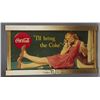 Image 1 : Large Coca Cola Cardboard Litho Advertising Sign