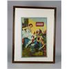 Image 1 : Coca Cola Advertisement Cardboard Print In Frame