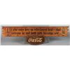 Image 1 : Long Coca Cola Wood Sign With Metal Accents