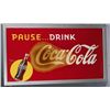 Image 1 : Large Coca Cola Tin Advertising Sign