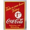 Image 1 : Coca Cola Double-Sided Tin Advertising Sign