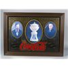 Image 1 : Large Coca Cola Framed Mirror Advertising Sign