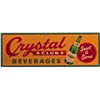 Image 1 : Crystal Club Beverages Embossed Metal Sign.