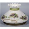 Image 1 : Milk Glass Lamp Shade w/ Cutout Metal Frame
