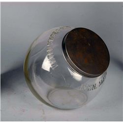 Lot Of 3: Clear Glass Jars