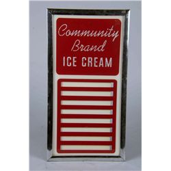 Lot Of 3: Mirrored Ice Cream Signs