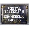 Image 2 : Postal Telegraph Commercial Cables Porcelain Sign