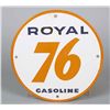 Image 1 : Single-Sided Porcelain Royal 76 Gasoline Sign