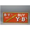 Image 1 : Y-B Self-Framed Embossed Tin Cigar Sign