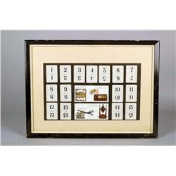 Lot Of 17 Gambling Items In Frame