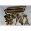 Image 2 : Lot Of 25: Brass Rail Supports & End Caps For Bar
