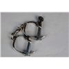 Image 1 : Pair Of Antique Darby-Style Adjustable Handcuffs