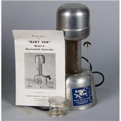 "Baby Van" Electrostatic Generator