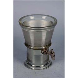 Cut Glass Syrup Dispenser