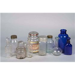 Lot Of 12: Assorted Bottles & Jars
