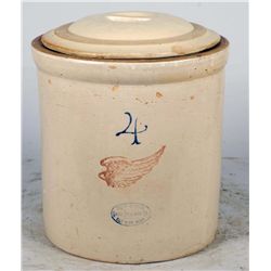 No. 4 Red Wing Stoneware Crock
