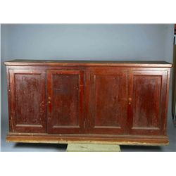Antique Wood Back Bar Base