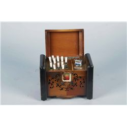 Wood Countertop Music Box Smoking Set