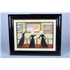 Image 1 : Painting in Frame Features 3 Nuns Looking At Nude