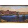 Image 2 : Oil Painting Of Lakeview Landscape In Frame