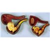 Image 3 : Lot of 2 Meerschaum Black Americana Pipes