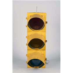 Yellow Traffic Signal w/Red, Yellow & Green Lens