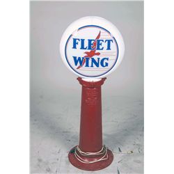 Lighted Fleet Wing Globe On Red Base