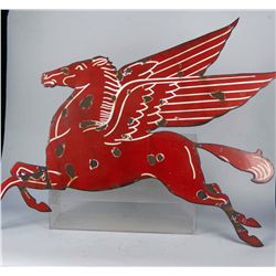 Mobil Gasoline Pegasus Porcelain Advertising Sign