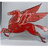 Image 1 : Mobil Gasoline Pegasus Porcelain Advertising Sign