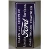 Image 1 : Large Ford Lincoln Porcelain Advertising Sign