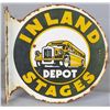 Image 1 : Inland Stages Bus Lines Depot Flange Sign