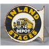 Image 2 : Inland Stages Bus Lines Depot Flange Sign