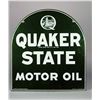 Image 1 : Quaker State Motor Oil Double-Sided Curved Sign