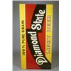 Image 1 : Diamond State Tin Sign On Wood Frame