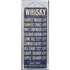 Image 1 : Metal Whisky Prices Single Sided Hanging Sign.