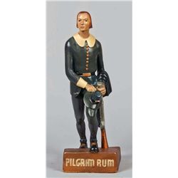 Pilgrim Rum Figural Store Display Statue.