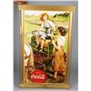 Image 1 : Coca Cola Cardboard Litho Sign in Original Frame