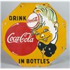 Image 1 : Coca Cola Unusual Sprite Boy Tin Advertising Sign