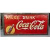 Image 1 : Drink Coca Cola Tin Sign In Wood Frame