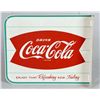 Image 2 : Coca Cola Tin Flange Fishtail Advertising Sign